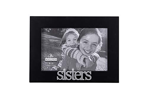 Malden International Designs Sisters Expressions Picture Frame, 4x6, Black