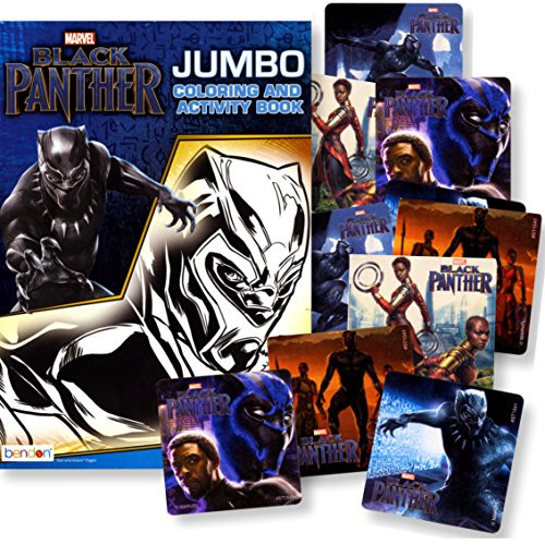 Black Panther Coloring Book with Black Panther Stickers (Black Panther Movie)