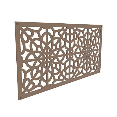 YardSmart 73004788 Decorative Screen Panel 2X4-Fretwork, Saddle