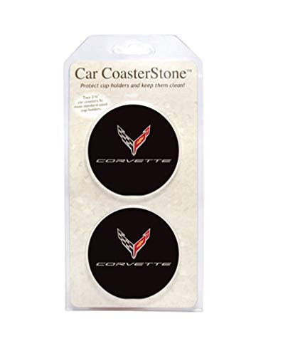C8 Corvette Cup Holder Coaster Inserts - Set of 2