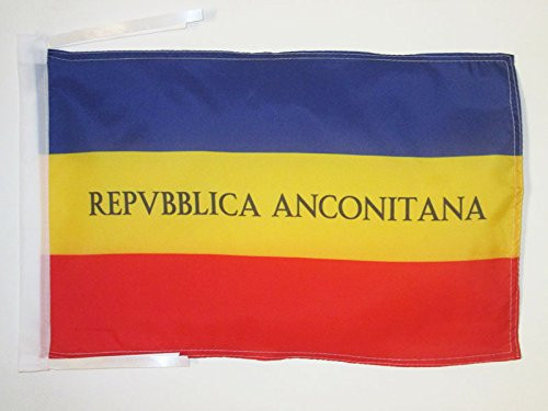 AZ FLAG Anconine Republic 1797-1798 Flag 18'' x 12'' Cords - Repubblica Anconitana Small Flags 30 x 45cm - Banner 18x12 in