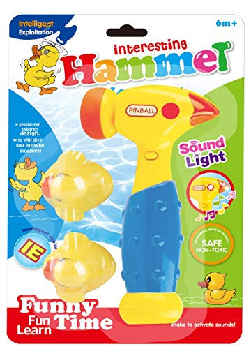 VERZABO Baby Hammer Toy Light and Sound Baby Toy Hammer Music Toy Baby Hammer Excellent Baby Hammering Toy Colorful Baby Toys Hammer with Cute Ducks Baby Hammer Set with Music