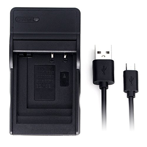 DMW-BCH7 USB Charger for Panasonic Lumix DMC-FP1, Lumix DMC-FP2, Lumix DMC-FP3, Lumix DMC-FT10, Lumix DMC-TS10 Camera Battery and More
