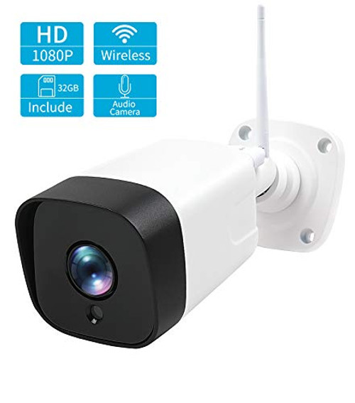 Outdoor Security Camera with 32GB SD Card, 1080P Wireless Night Vision IP Camera, IP66 Waterproof Home, Motion Detection, Activity Alert, Deterrent Alarm - iOS, Android Outdoor Security Camera with 32GB SD Card, 1080P Wireless Night Vision IP Camera, IP66 Waterproof Home, Motion Detection, Activity Alert, Deterrent Alarm - iOS, Android