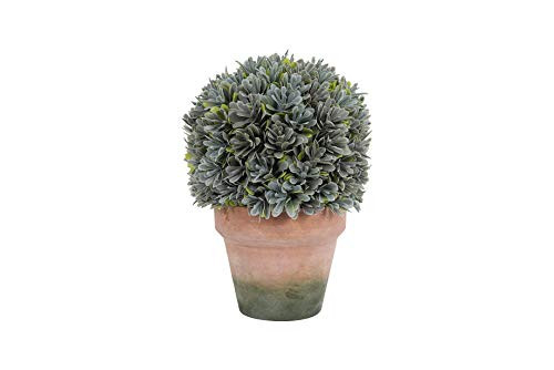 Creative Co-Op Small Faux Boxwood Topiary in Clay Pot