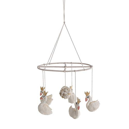 Baby Wool Felt Swan Mobile by Creative Coop