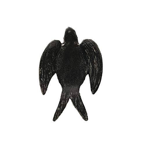 Creative Co-op Decorative Cast Iron Distressed Black Bird Dish