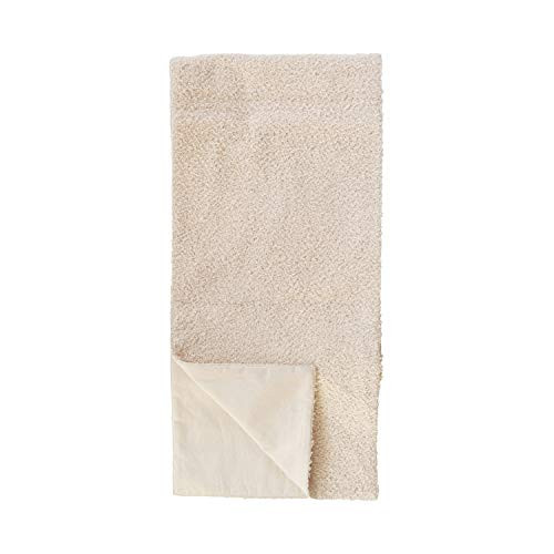 Creative Co-op Woven Cotton Boucle Table Runner, Natural