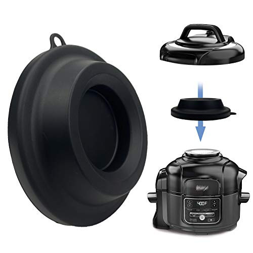 Silicone Lid Stand, Silicone Pressure Cooker Lid Holder Accessories For Ninja Foodi Pressure Cooker and Air Fryer 5 Qt, 6.5 Qt and 8 Quart (Black) Silicone Lid Stand, Silicone Pressure Cooker Lid Holder Accessories For Ninja Foodi Pressure Cooker and Air Fryer 5 Qt, 6.5 Qt and 8 Quart (Black)