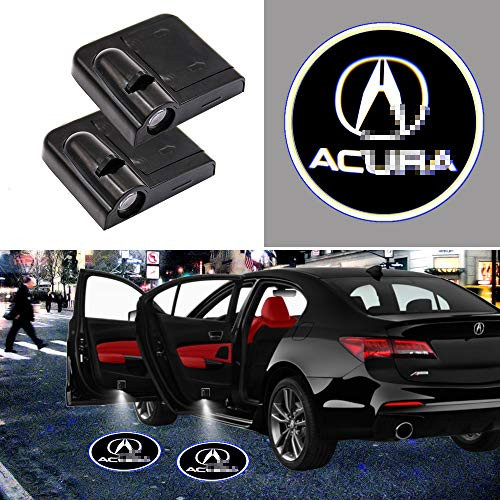 2 Pieces Wireless Car Door Logo Light for Acura, LED Car Door Courtesy Welcome Projector Light Ghost Shadow Lights Compatible with Acura All Models