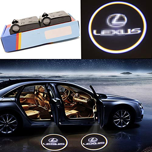 2 Pieces Car Door Lights Logo Projector fit Lexus,Wireless Car Door Paste Projector Logo Lights Led Logo Projector Lights Shadow Ghost Light Welcome Courtesy Lights?For lexus?