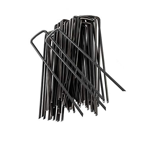 IME Garden Staples U Shaped Ground Anchors Stakes Pegs Pins Spikes for Securing Lawn Farm Sod Barrier Landscape Grass Fabric Netting, More Applications 15CM IME Garden Staples U Shaped Ground Anchors Stakes Pegs Pins Spikes for Securing Lawn Farm Sod Barrier Landscape Grass Fabric Netting, More Applications 15CM