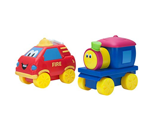 Bob The Train Push-N-Zoom Pals 2 Pack, Bob the Train & Fire Truck