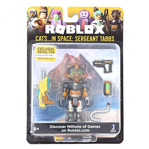 Roblox Cats...in Space: Sergeant Tabbs 2.75 Inch Figure with Exclusive Virtual Item Code