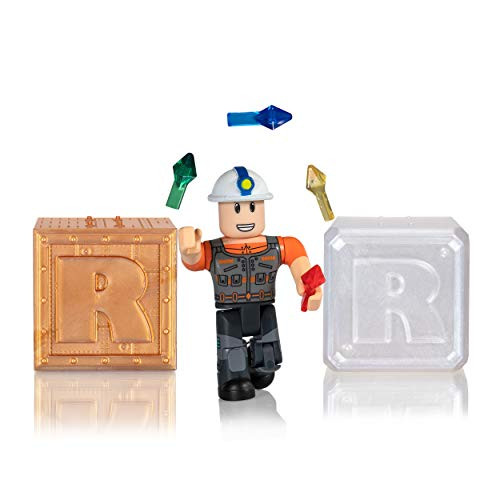 Roblox Action Collection - Megaminer + Two Mystery Figure Bundle [Includes 3 Exclusive Virtual Items]