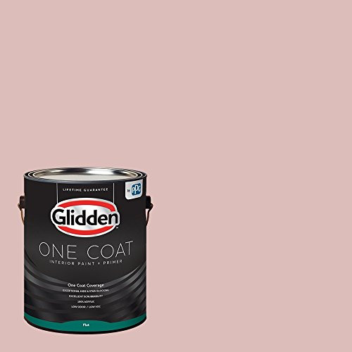 Glidden Interior Paint + Primer: Pink/Strawflower, One Coat, Flat, 1-Gallon