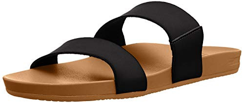 Reef Women's Flip Flop Slide Sandal, Black Natural, 7.5 us