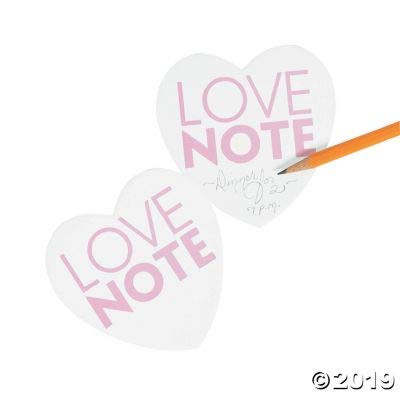 Fun Express Heart Shaped Wedding Sticky Notes 12PC - Stationery - 12 Pieces