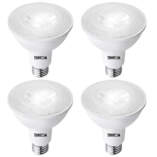 PAR30 Long Neck Led Flood Dimmable 5000K Daylight White 12W(75W Halogen Equivalent) 1200LM 40 Degree Narrow Spot Light Bulbs 4 Pack
