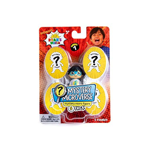 Ryan's World Mystery Microverse Series 1 - Blue Titan and Mystery Micro Figure 5-Pack