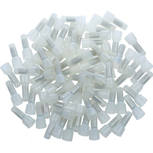 AIRIC Closed End Crimp Connectors 200pcs 22-16 AWG Copper Core and Nylon Wire Connectors Crimp Caps Wire Terminals