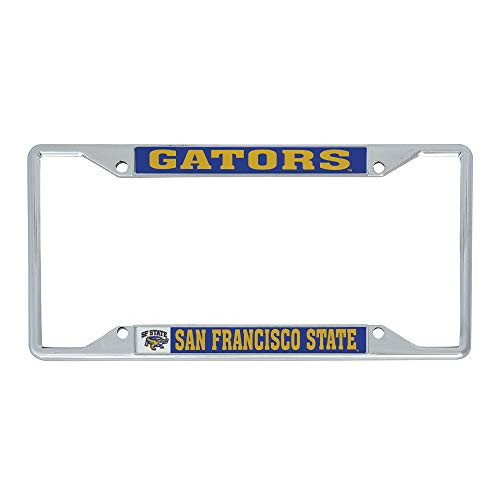 Desert Cactus San Francisco State University SFSU Gators NCAA Metal License Plate Frame for Front or Back of Car Officially Licensed (Mascot)