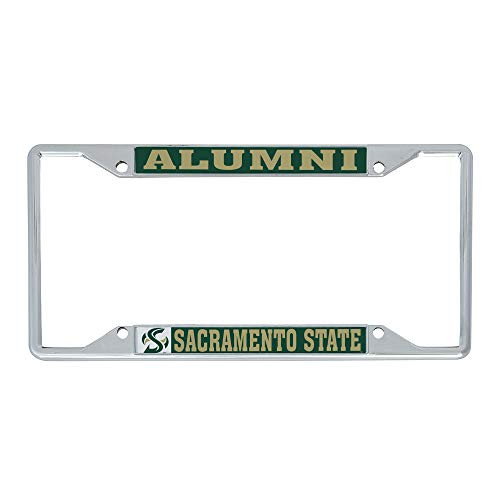Desert Cactus California Cal State University Sacramento Hornets NCAA Metal License Plate Frame for Front or Back of Car Officially Licensed (Alumni)