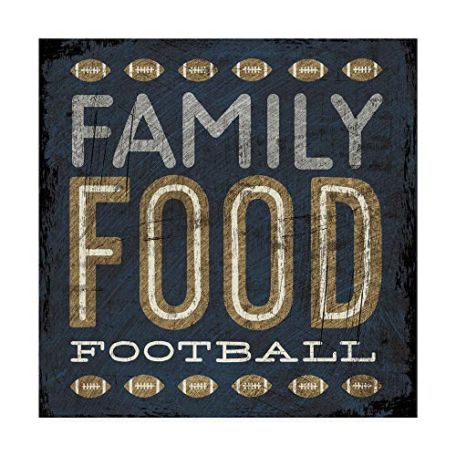 Trademark Fine Art Football I Blue by Michael Mullan, 18x18-Inch