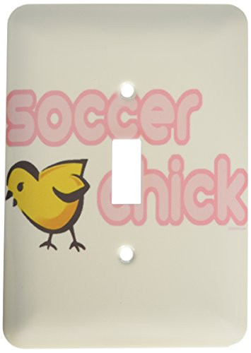 3dRose lsp_16523_1"Soccer Chick Single Toggle Switch