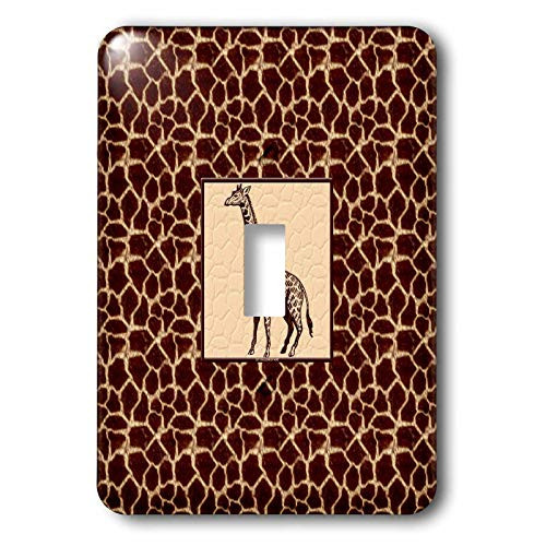 3dRose lsp_38689_1 Print with Giraffe Single Toggle Switch