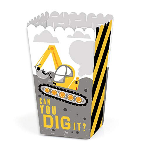 Big Dot of Happiness Dig It - Construction Party Zone - Baby Shower or Birthday Party Favor Popcorn Treat Boxes - Set of 12 Big Dot of Happiness Dig It - Construction Party Zone - Baby Shower or Birthday Party Favor Popcorn Treat Boxes - Set of 12