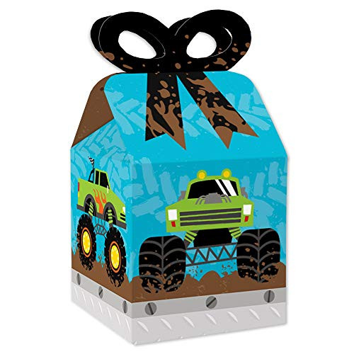 Big Dot of Happiness Smash and Crash - Monster Truck - Square Favor Gift Boxes - Boy Birthday Party Bow Boxes - Set of 12 Big Dot of Happiness Smash and Crash - Monster Truck - Square Favor Gift Boxes - Boy Birthday Party Bow Boxes - Set of 12