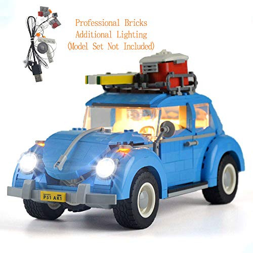 GEAMENT Light Set for Creator Expert Volkswagen Beetle Building Blocks Model Compatible with Lego 10252 VW Car(Lego Set Not Included)