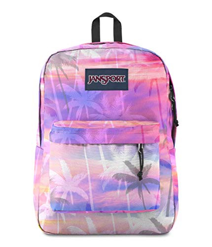 JanSport SuperBreak One Backpack - Lightweight School Bookbag, Palm Paradise, One Size