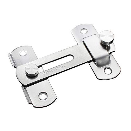 2 Pcs Stainless Steel Flip Latch Gate Latches Barn Latch Sliding Door Latch Safety Door Lock Brushed Finish, 4 Inch