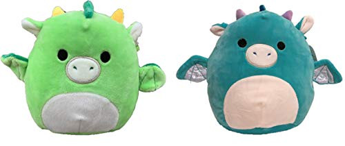 Kellytoy Squishmallow Squishmallow Kelly Plush Toy (Set of 2 Mini 5" Dragon)