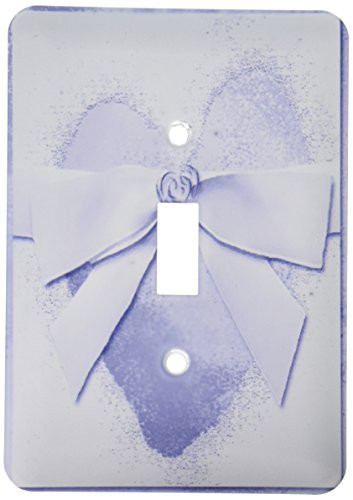 3dRose LLC lsp_23888_1 Bow On Lavender Heart Single Toggle Switch