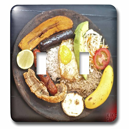 3dRose lsp_59842_2 A Bandeja Paisa Double Toggle Switch, Not applicble