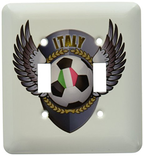3dRose LLC lsp_158040_2 Italy Soccer Ball with Crest Team Football Italy Italian Double Toggle Switch 3dRose LLC lsp_158040_2 Italy Soccer Ball with Crest Team Football Italy Italian Double Toggle Switch