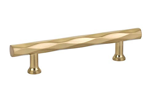 Emtek Tribeca Cabinet Pull, 5" Center-to-Center, Satin Brass