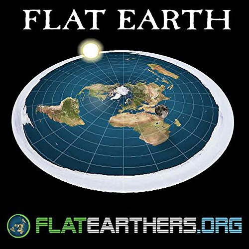 Flat Earth Map Sticker- FlatEarthers Flat Earth Bumper Sticker (3)