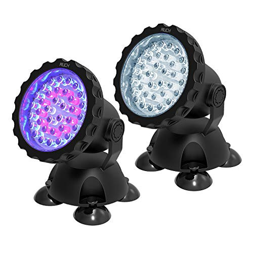 Pond Lights,2.5W Submersible Lamp IP68 Waterproof Underwater Aquarium Spotlights,36-LED Multi Color Landscape Decor Spot Lights for Lawn Garden Fountain Swimming Pool Pond Lights (2) Pond Lights,2.5W Submersible Lamp IP68 Waterproof Underwater Aquarium Spotlights,36-LED Multi Color Landscape Decor Spot Lights for Lawn Garden Fountain Swimming Pool Pond Lights (2)