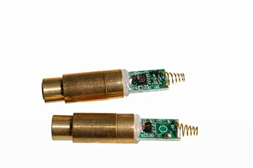 Lights88 Green Laser Modules GM532-50 (DOT Laser) 5mw Green Laser Diode Modules 2 Pack (Solder Spring)