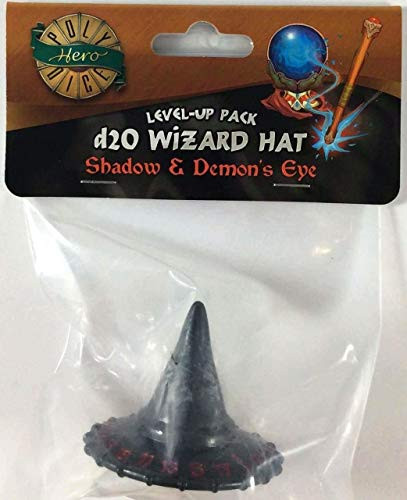 PolyHero Dice: Wizard 1D20 Wizard Hat: Wizard Shadow/Demon Eye