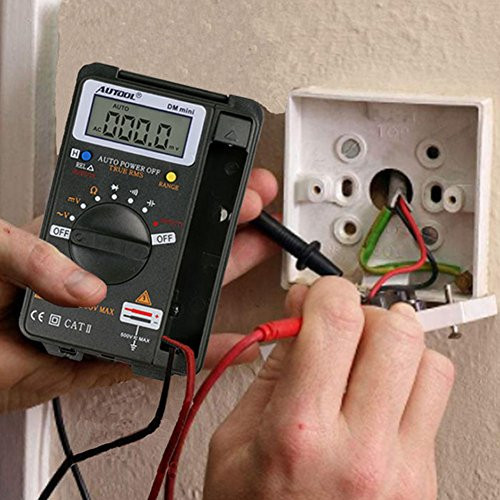 AUTOOL Auto Ranging 4000 Counts Mini Pocket Digital Multimeter Voltmeter Ammeter Tester Resistance Ohm Volt Amp Meter CATII