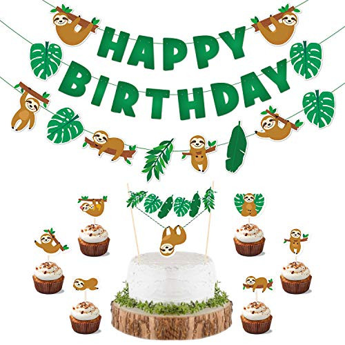 Sloth Birthday Party Decorations Set Sloth Cupcake Toppers Sloth Cake Topper Decoration for Zootopia Baby Shower Cake Smash 1st Birthday Party Supplies Sloth Birthday Party Decorations Set Sloth Cupcake Toppers Sloth Cake Topper Decoration for Zootopia Baby Shower Cake Smash 1st Birthday Party Supplies