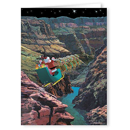 Canyon Fly Through Christmas Card - Boxed 18 Cards & Envelopes (Standard)