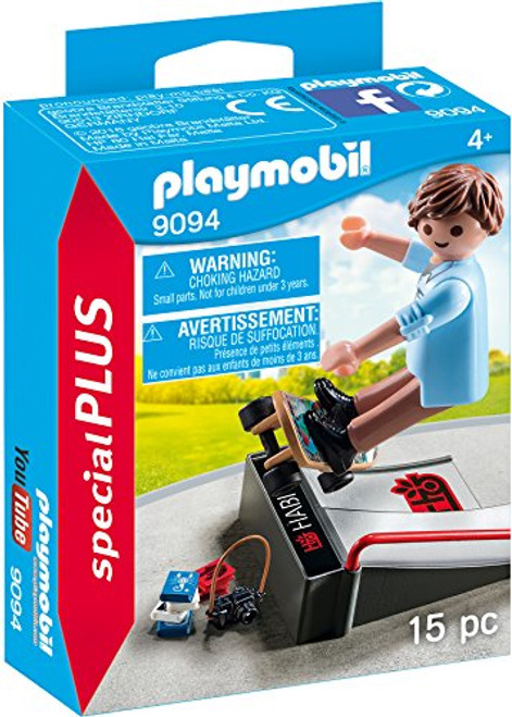 PLAYMOBIL® Skateboarder with Ramp Building Set PLAYMOBIL® Skateboarder with Ramp Building Set