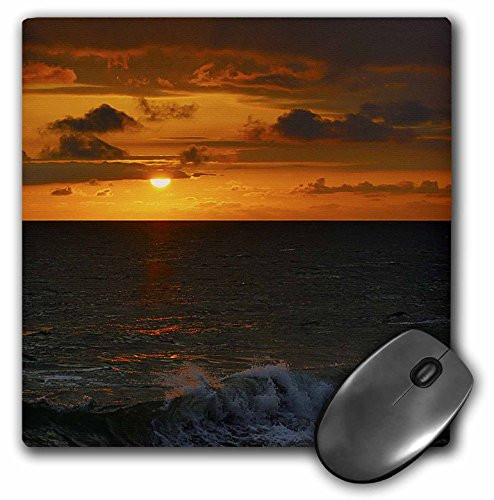 3dRose LLC 8 x 8 x 0.25 Inches Mouse Pad, Ocean View Sunset (mp_50143_1)