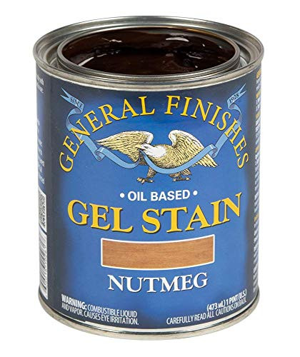 General Finishes Oil Base Gel Stain, 1 Pint, Nutmeg